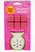 Load image into Gallery viewer, Chupa Chups Strawberry Cream Scented 6 Cavity Wax Melt and Burner Set