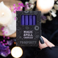 Load image into Gallery viewer, Pack of 12 Purple 'Prosperity' Spell Candles