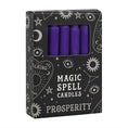 Load image into Gallery viewer, Pack of 12 Purple 'Prosperity' Spell Candles