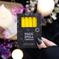 Load image into Gallery viewer, Pack of 12 Yellow 'Success' Spell Candles