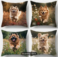 Load image into Gallery viewer, Contemporary Puppy Print Throw Pillow Covers – Set of 4