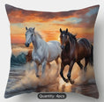 Load image into Gallery viewer, Sunset Horse Decorative Pillow Covers – Set of 4