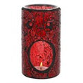 Load image into Gallery viewer, Red Pillar Crackle Glass Oil Burner