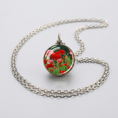 Load image into Gallery viewer, Ball Pendant Necklace with Stainless Steel Chain
