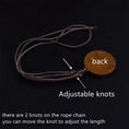 Load image into Gallery viewer, Aries zodiac star sign glass and wood pendant necklace on faux leather cord – image 2
