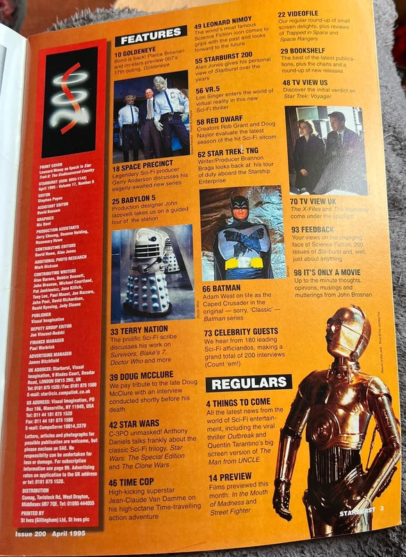 Starburst magazine issue #200 April 1995