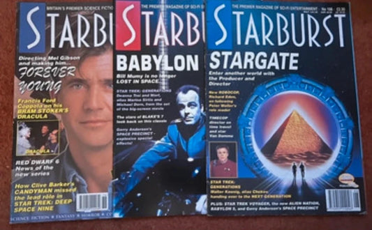 3 x Starburst magazines Issues 176,196&198