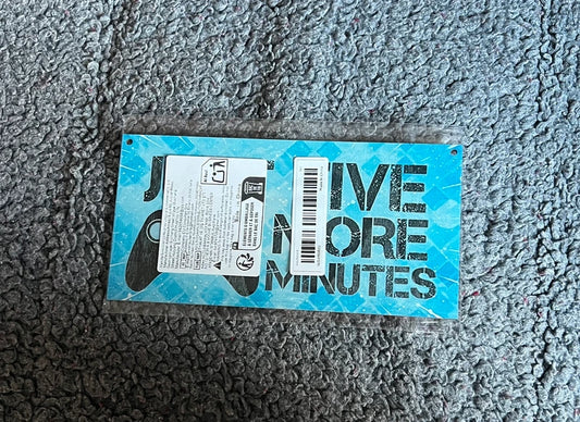 Just Five More Minutes (Gamer) Hangable Wooden Sign