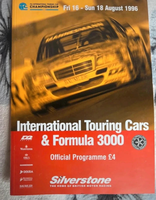 International Touring Cars & Formula 3000 Official Programme 16-18/08/96