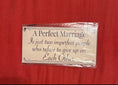 Load image into Gallery viewer, A Perfect Marriage Hangable Wooden Sign

