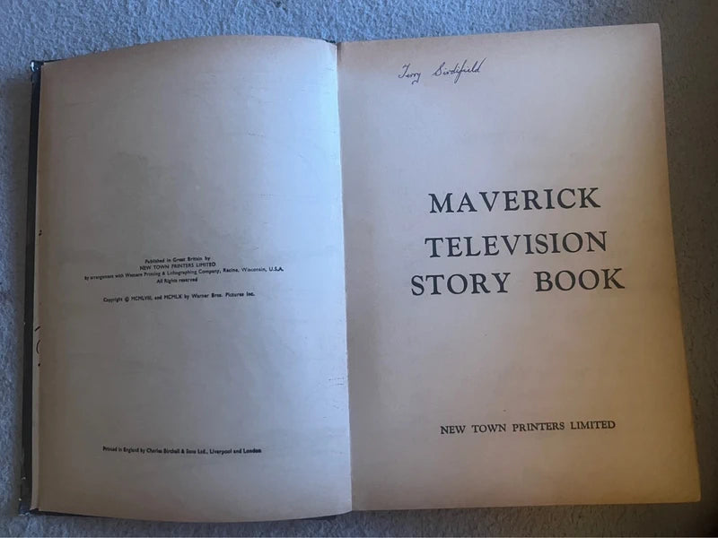 Maverick Television Story Book from 1960