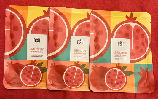 3 DSU Pomegranate Facial Masks