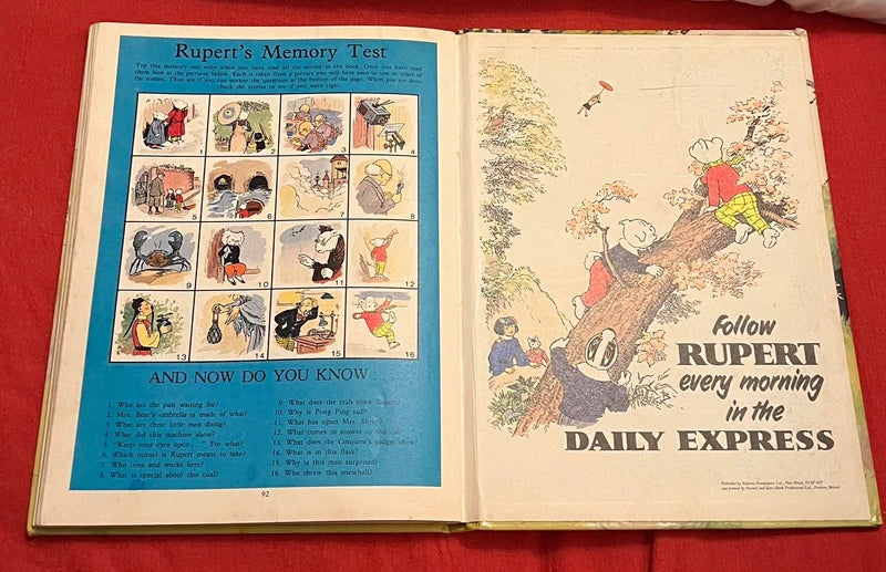 Rupert Annual 1983 The Daily Express Annual 1982