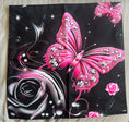 Load image into Gallery viewer, Butterfly/Roses Cushion Cover 45x45cm-Brand New
