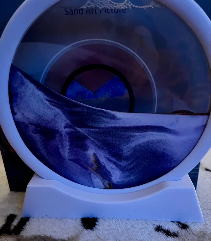 7” Sand Art Picture Purple