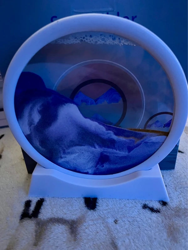 7” Sand Art Picture Purple