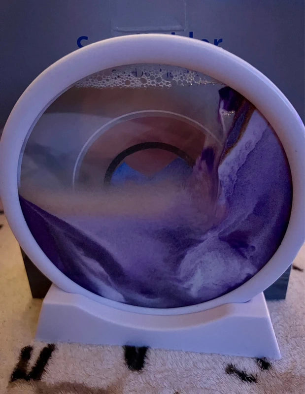 7” Sand Art Picture Purple