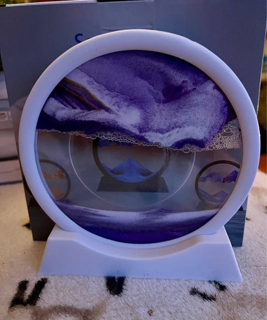 7” Sand Art Picture Purple