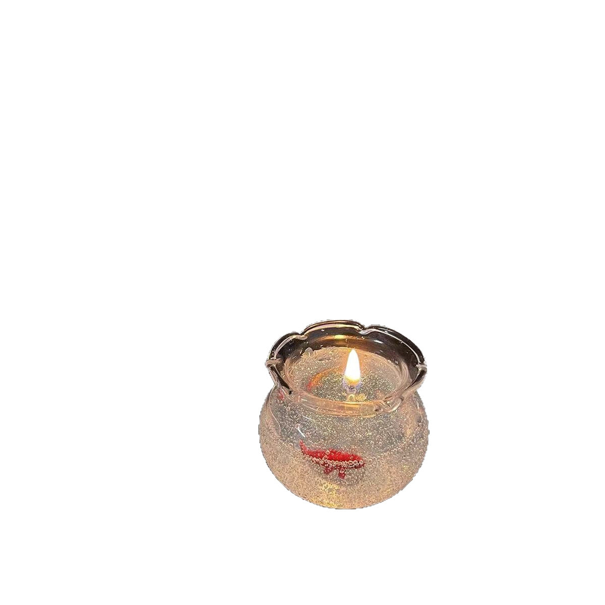 Bubble Fish Tank Aromatherapy Candle Cute Mini Fragrance Bedroom Atmosphere Incense Niche Senior Companion Birthday Gift
