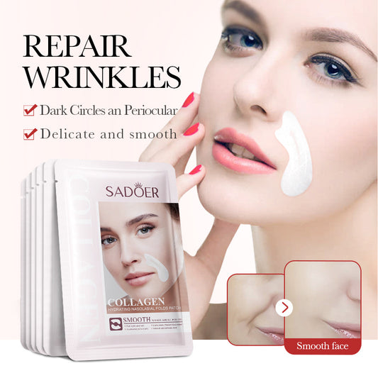 SADOER Full English Collagen Hydrating Gel Lift Patch For Nasal Folds 2.7g Skin Care Face Mask Patches Facial Lifting