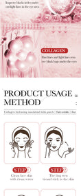 Load image into Gallery viewer, SADOER Full English Collagen Hydrating Gel Lift Patch For Nasal Folds 2.7g Skin Care Face Mask Patches Facial Lifting
