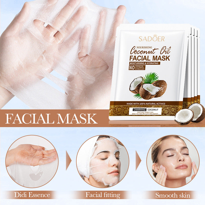 Nourishing Coconut Oil Face Mask 25g Moisturizing Hydrating Skin Care Facial Treatment Patch