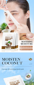 Load image into Gallery viewer, Nourishing Coconut Oil Face Mask 25g Moisturizing Hydrating Skin Care Facial Treatment Patch
