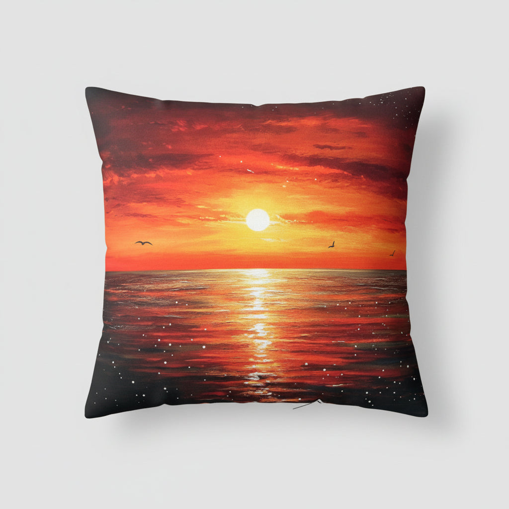 Sunset Over the Sea Cushion Cover 45x45cm