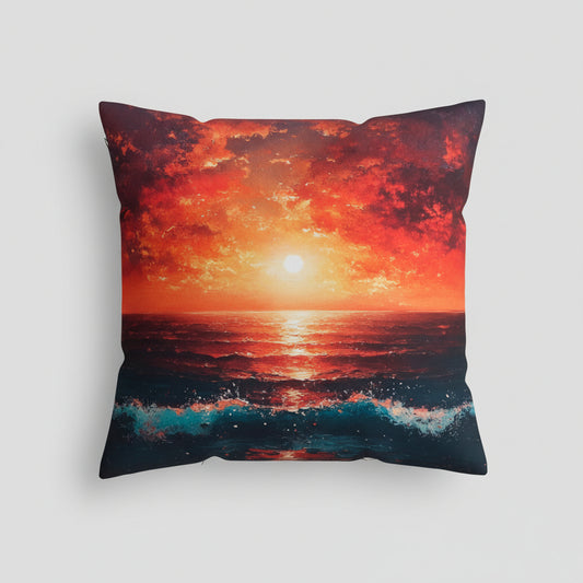 Sunset Over the Sea Cushion Cover 45x45cm
