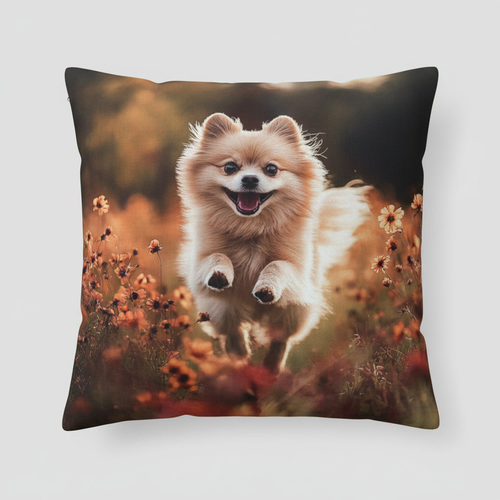 Bounding Dog Cushion Cover 45x45cm