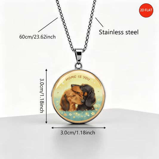 Pendant Necklace with Stainless Steel Chain