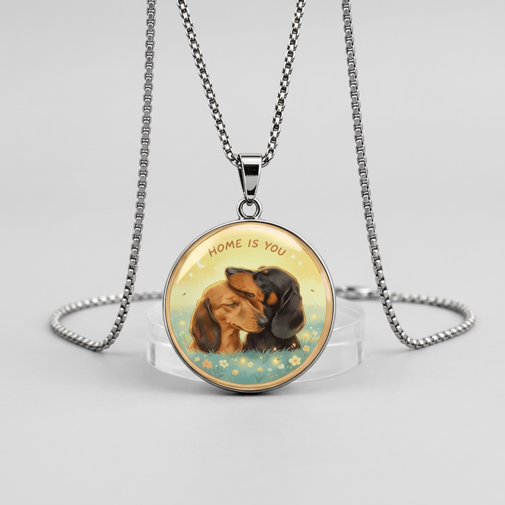 Pendant Necklace with Stainless Steel Chain
