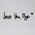 Load image into Gallery viewer, 2D Flat Wooden Sign "Love You Bye" with Heart Door Frame Decoration

