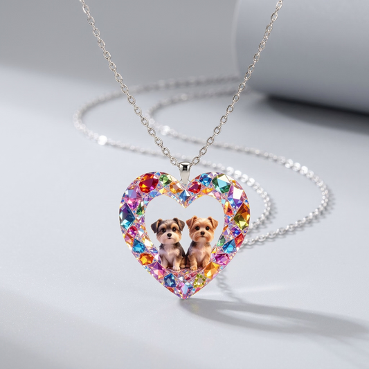 Multicolour silver acrylic pendant necklace 3.5cm on stainless steel chain design 84