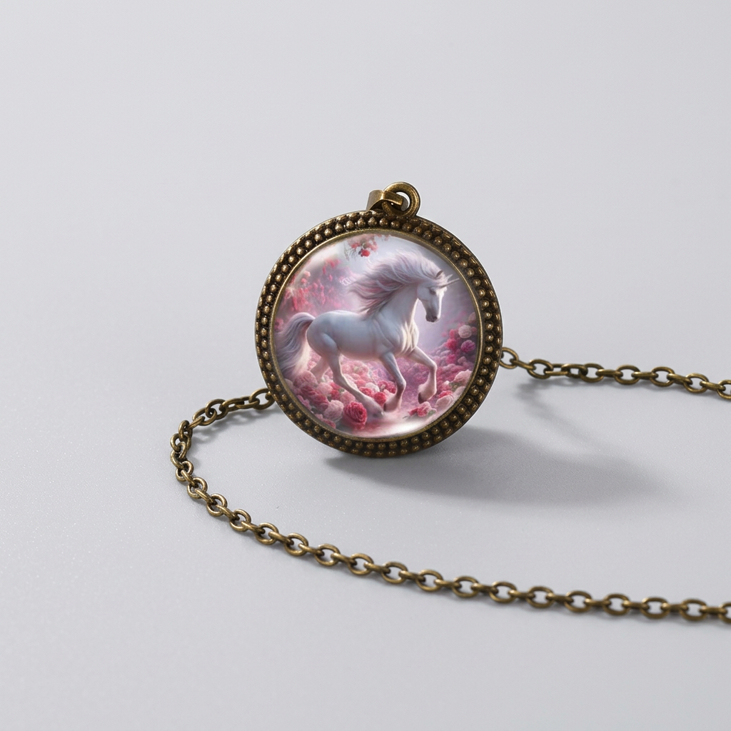 Pendant Necklace with Stainless Steel Chain