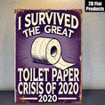 Load image into Gallery viewer, 2D Flat Wooden Sign "I Survived" 12.8cmx20cm
