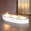 Load image into Gallery viewer, Geometric Triple Tealight Holder
