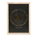 Load image into Gallery viewer, Black Astrology Wheel Framed Wall Art Print
