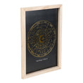 Load image into Gallery viewer, Black Astrology Wheel Framed Wall Art Print
