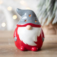 Load image into Gallery viewer, Red and Grey Gonk Tealight Holder
