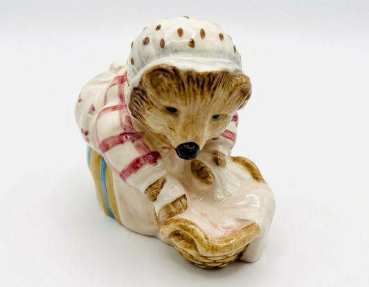 John Bestwick Mrs Tiggywinkle & Washing Ceramic Sculpture