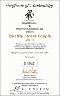 Load image into Gallery viewer, Royal Doulton Millennium Collectibles Ltd Quality Street Couple
