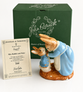 Load image into Gallery viewer, Beatrix Potter rabbit figurine display
