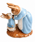 Load image into Gallery viewer, Beatrix Potter rabbit figurine display
