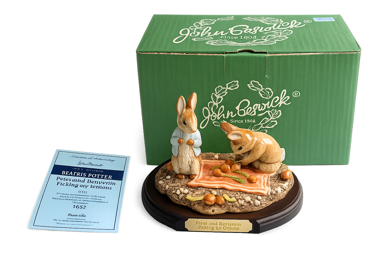 Royal Doulton John Bestwick Mrs Rabbit and Peter