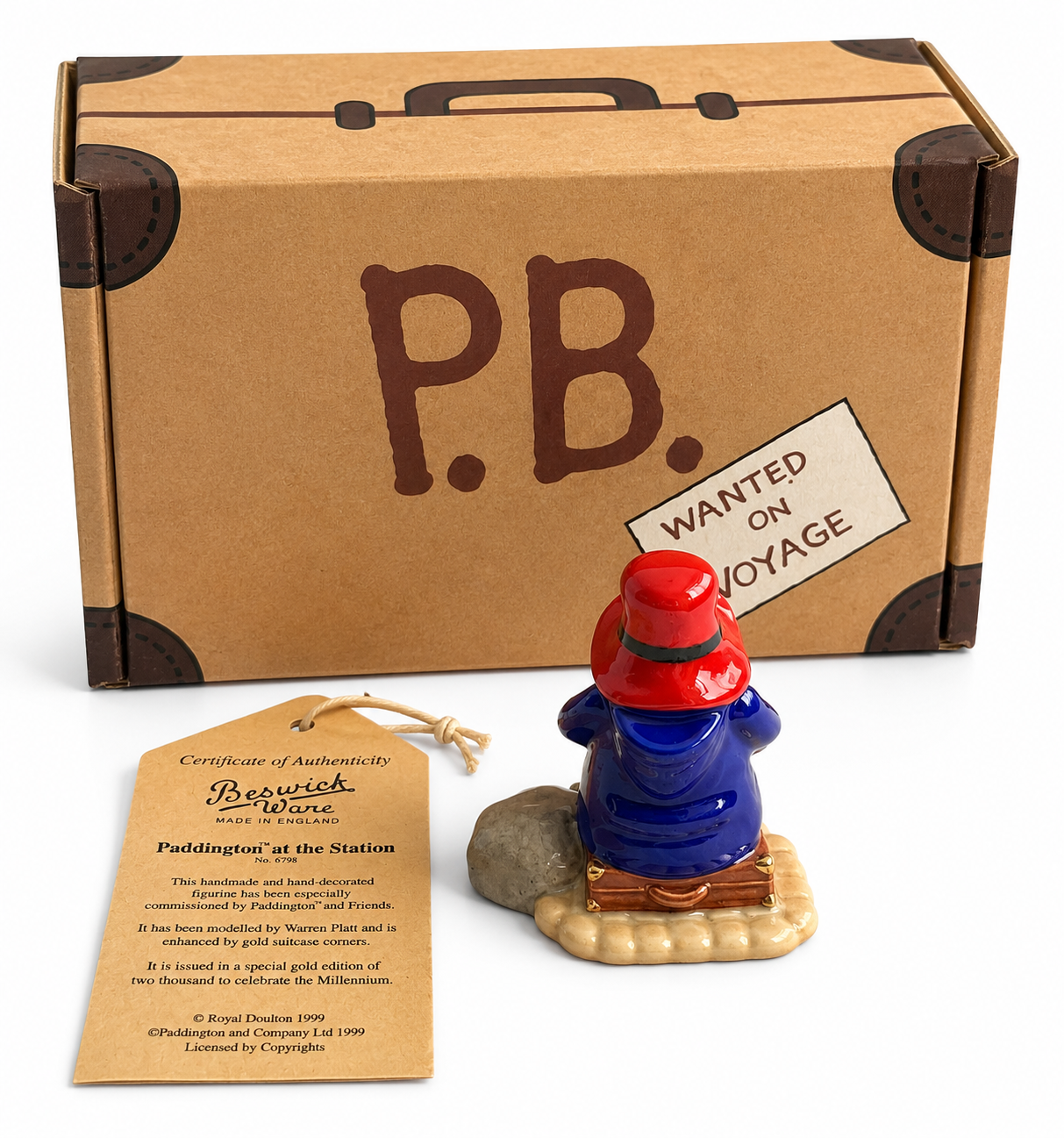 Royal Doulton John Beswick Paddington at the Station 9 cm high