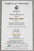 Load image into Gallery viewer, Royal Doulton Frosties Tony the Tiger Figurine Limited Edition Number 0123 of 1500 with Certificate of Authenticity
