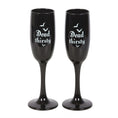 Load image into Gallery viewer, Set of 2 Dead Thirsty Champagne Flutes
