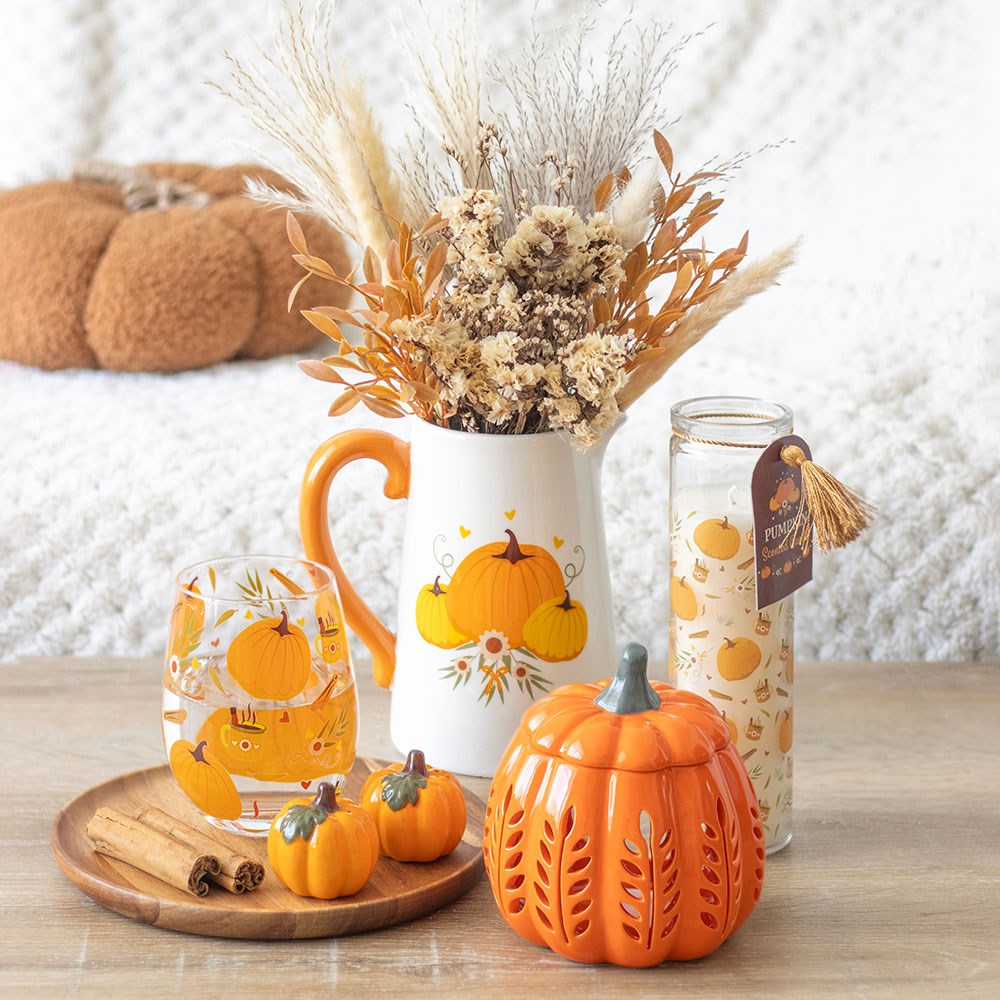 Pumpkin Print Tube Candle Pumpkin Scent