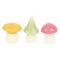 Load image into Gallery viewer, Set of 3 Pastel Mushroom Candles
